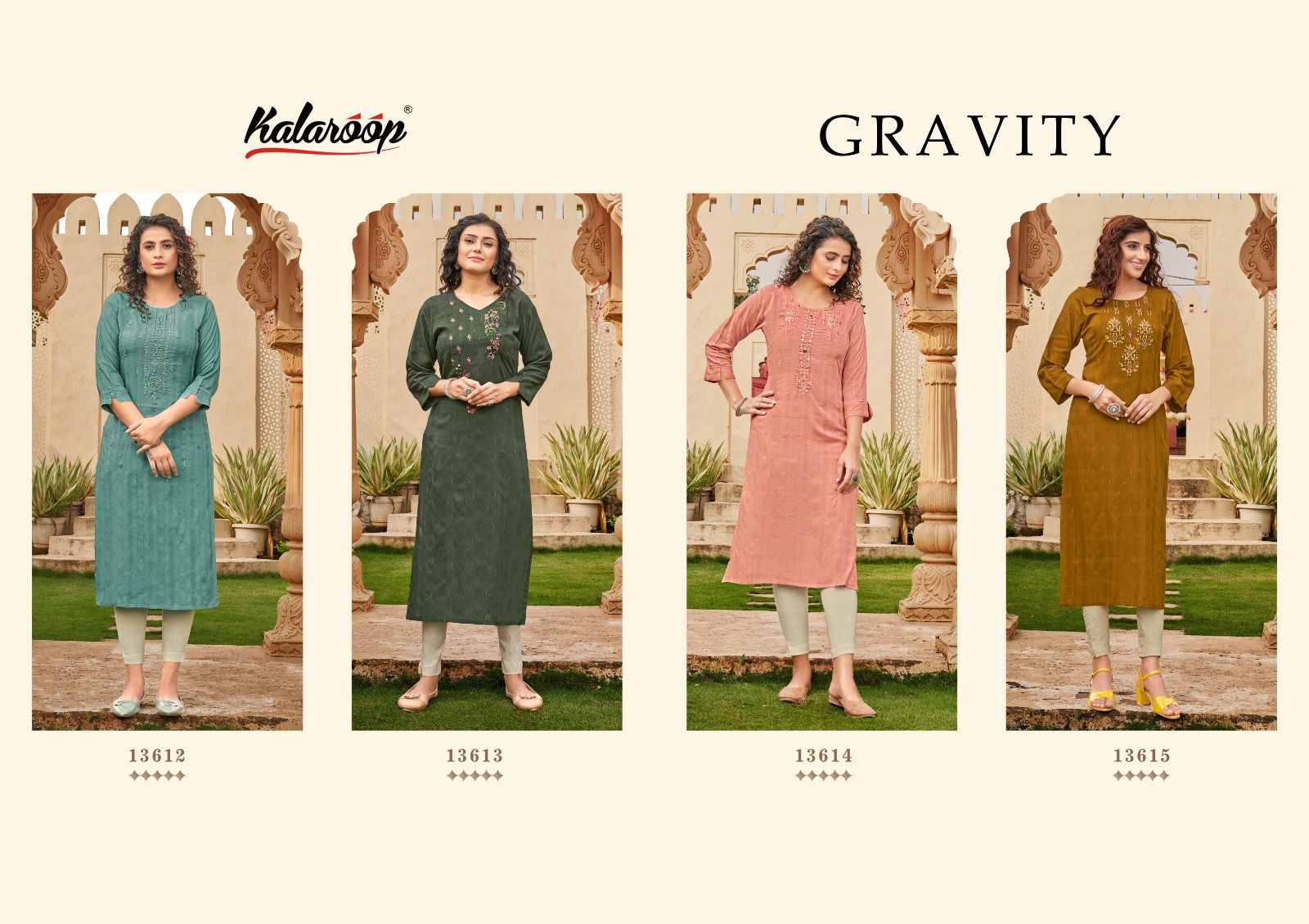 Gravity By kajree Embroidery Designer Kurtis Catalog